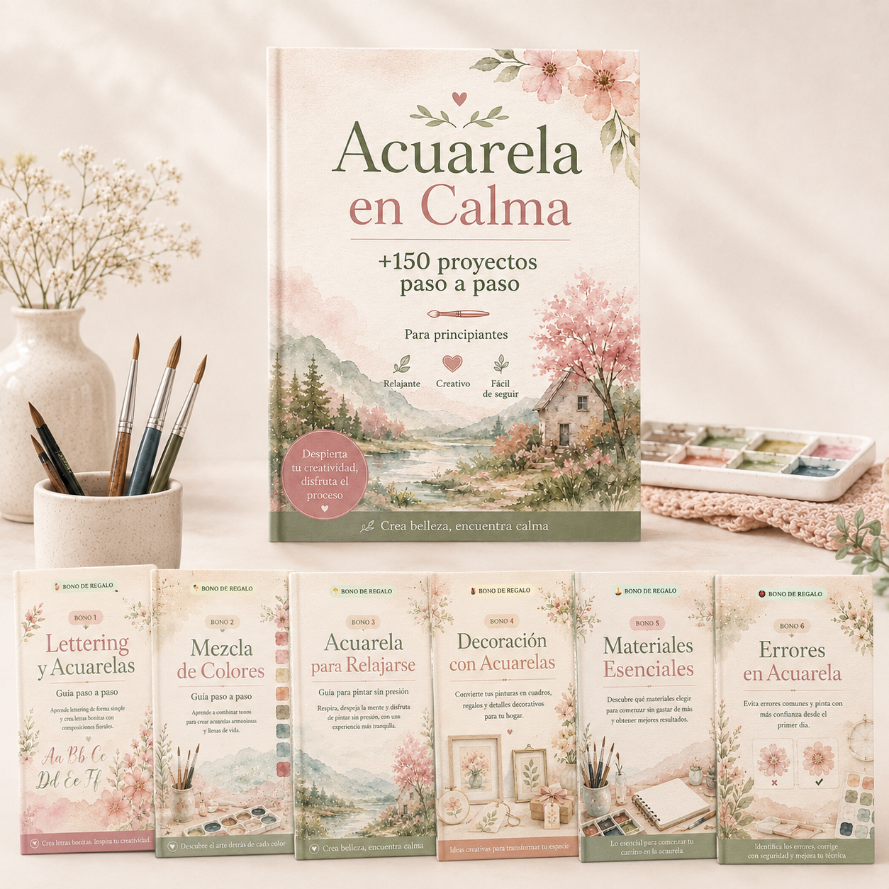 Acuarela en Calma™ + 6 Bonos de Regalo
