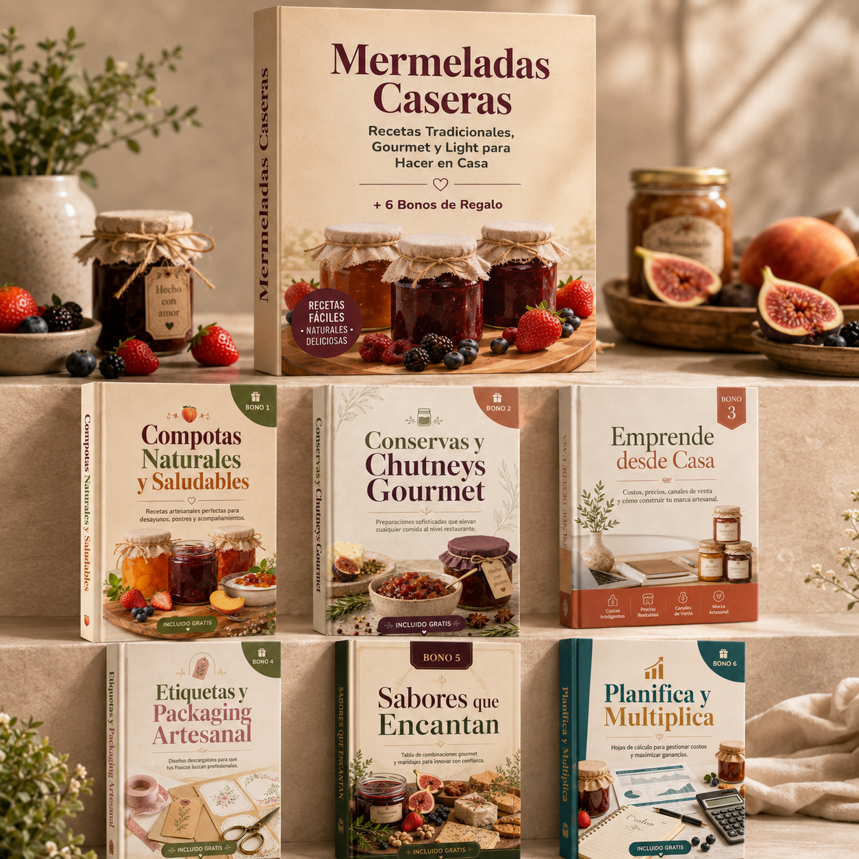 Mermeladas Caseras + 6 Bonos de Regalo