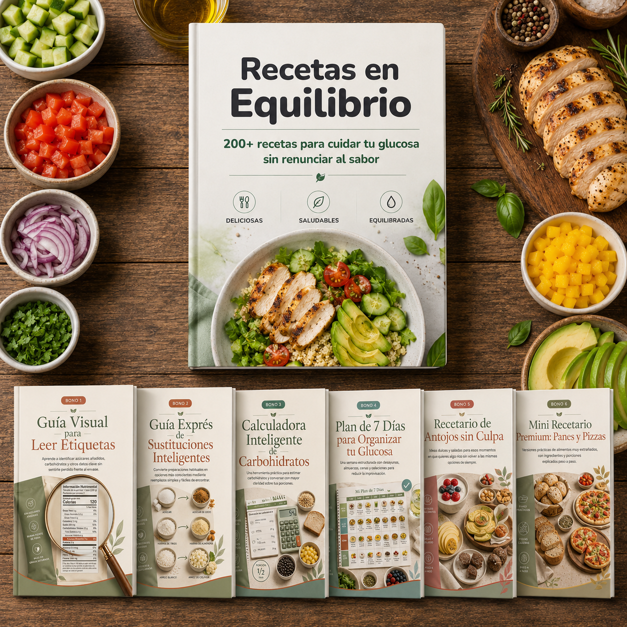 Recetas en Equilibrio™ + 6 Bonos de Regalo