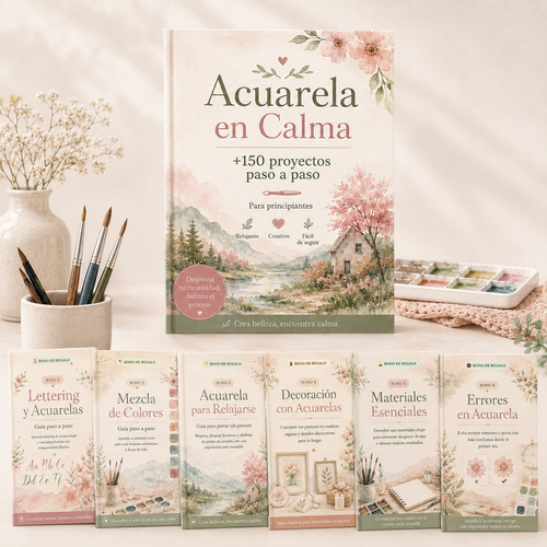 Acuarela en Calma™ + 6 Bonos de Regalo